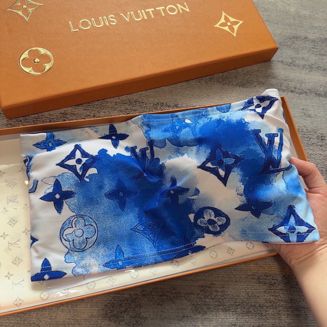 Bagsaaa L0vis Vvtt0n Bikini Blue Monogram