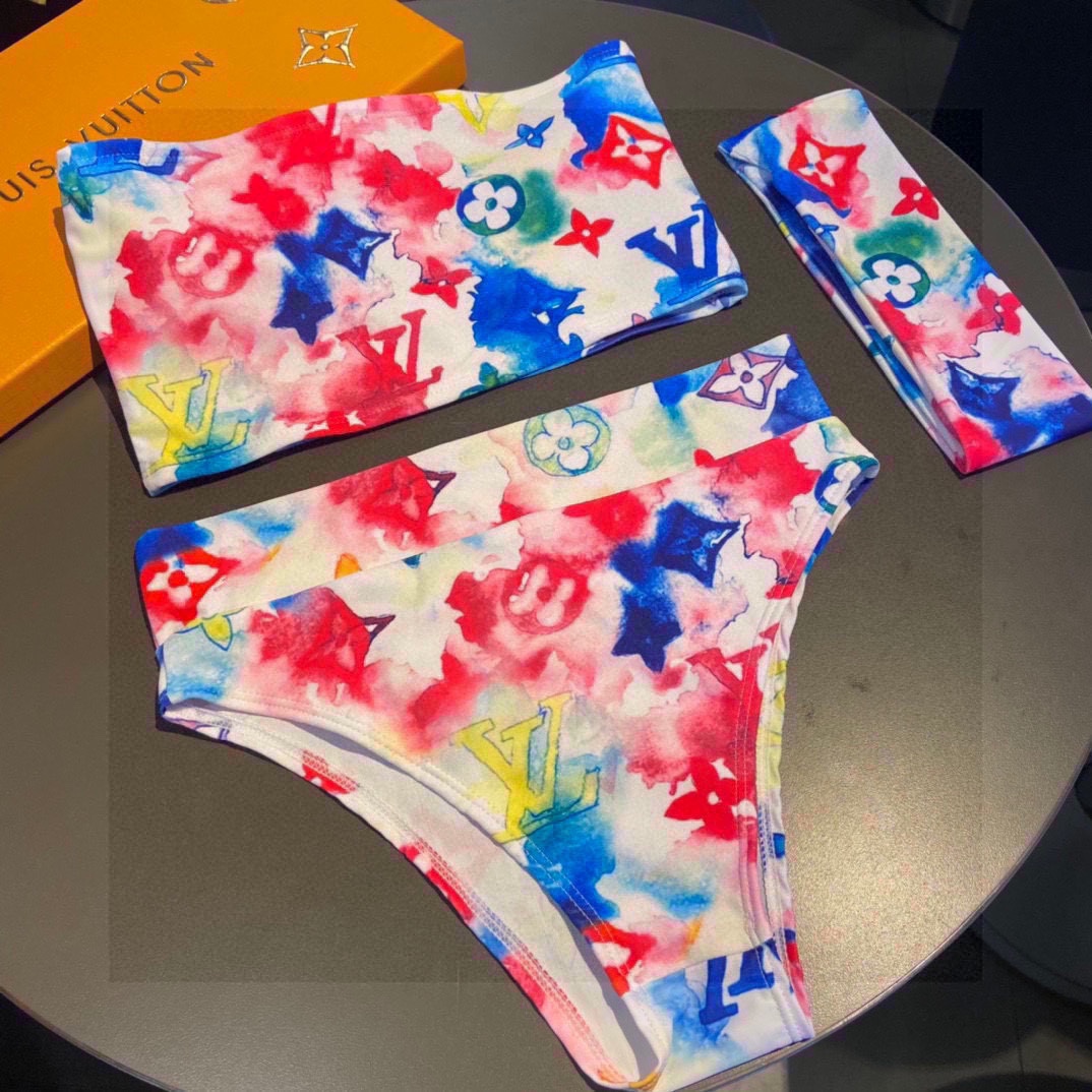 Bagsaaa L0vis Vvtt0n Bikini Colorful Monogram