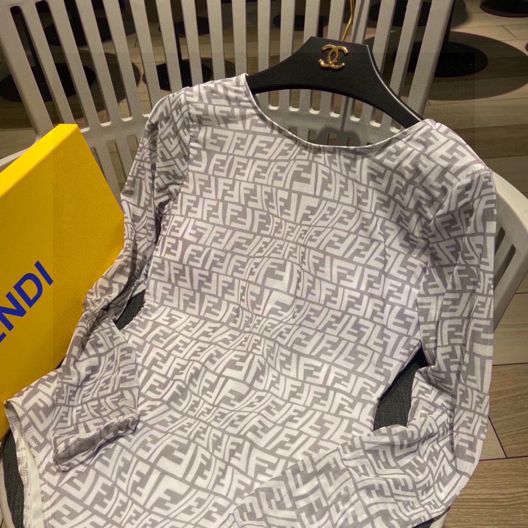 Bagsaaa F**di Swimwear Grey