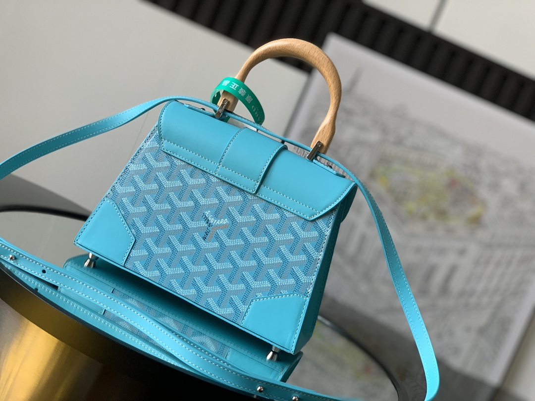 Bagsaaa G09ard Saigon Structure Mini Neon Blue Bag - 15 cm x 7.5 cm x 20 cm