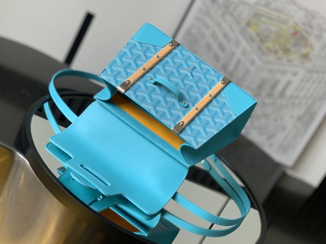 Bagsaaa G09ard Saigon Structure Mini Neon Blue Bag - 15 cm x 7.5 cm x 20 cm