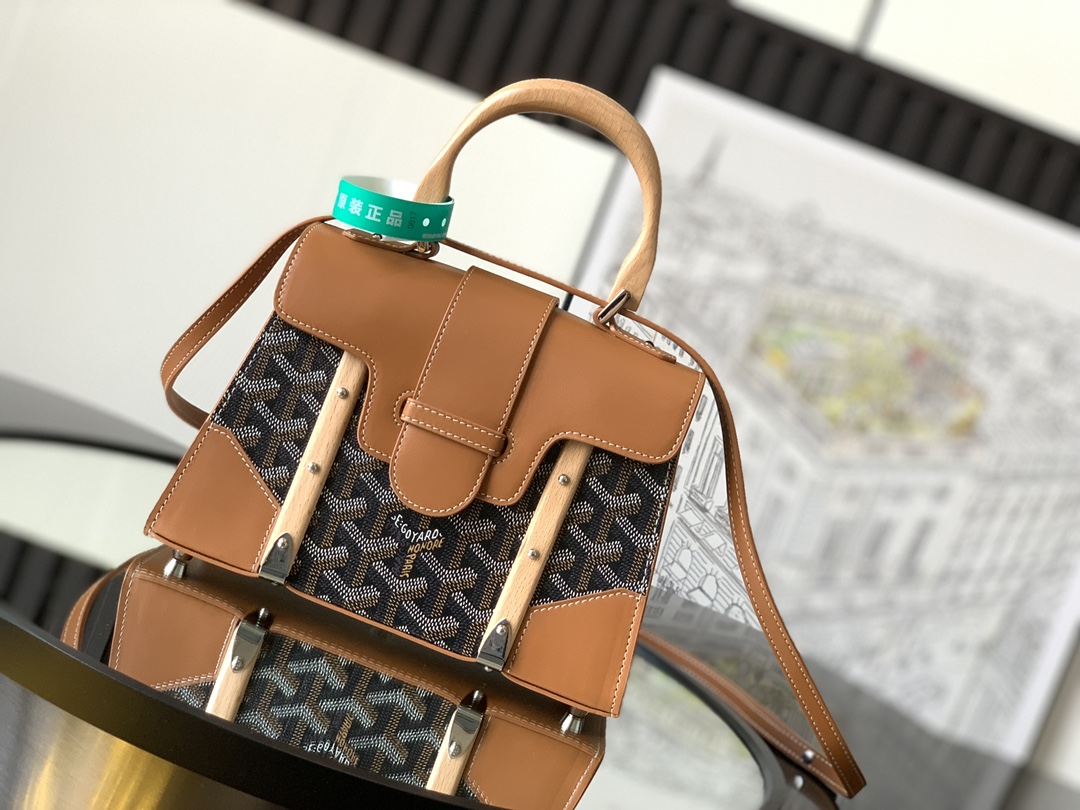 Bagsaaa G09ard Saigon Structure Mini Black and Brown - 15 cm x 7.5 cm x 20 cm