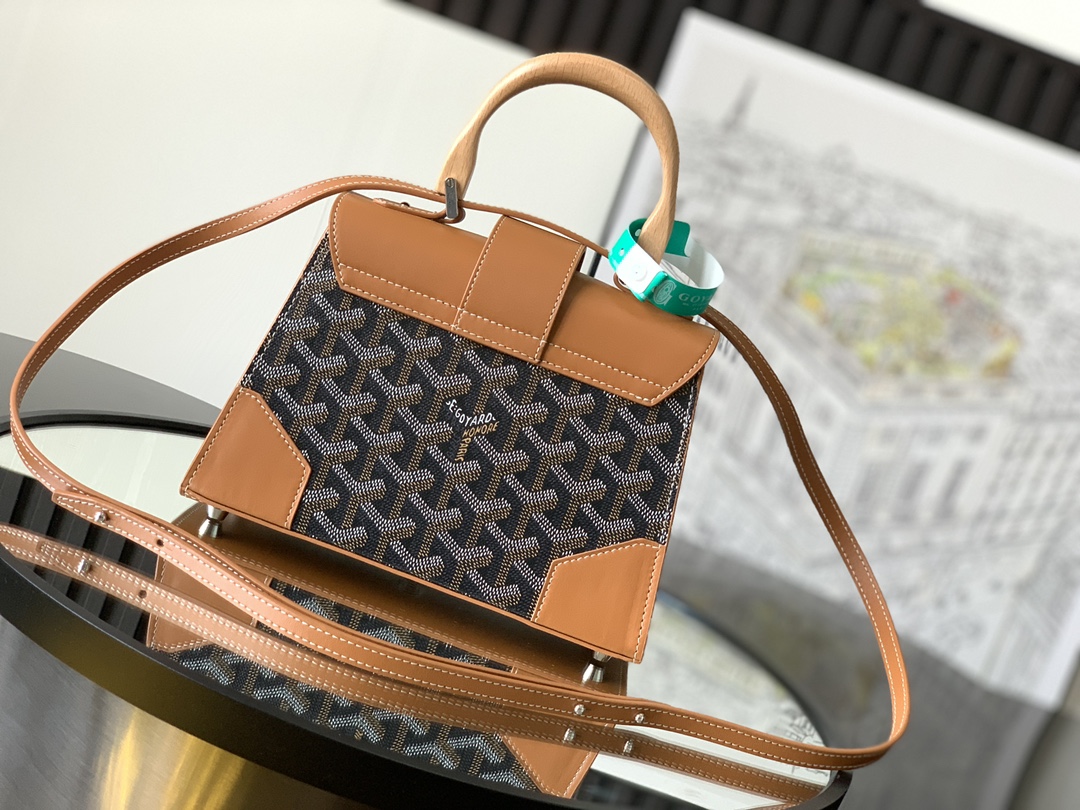 Bagsaaa G09ard Saigon Structure Mini Black and Brown - 15 cm x 7.5 cm x 20 cm
