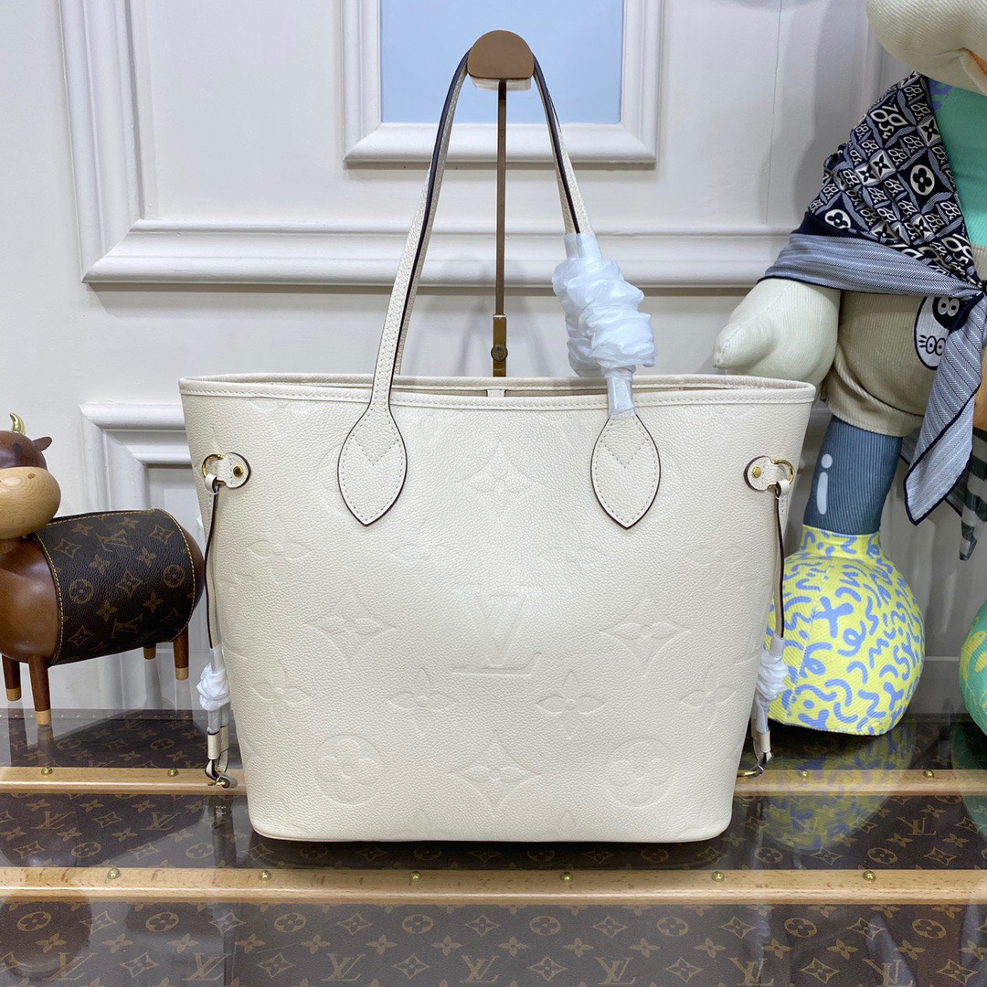 Bagsaaa L0vis Vvtt0n Neverfull MM Creme - 32x29x17cm