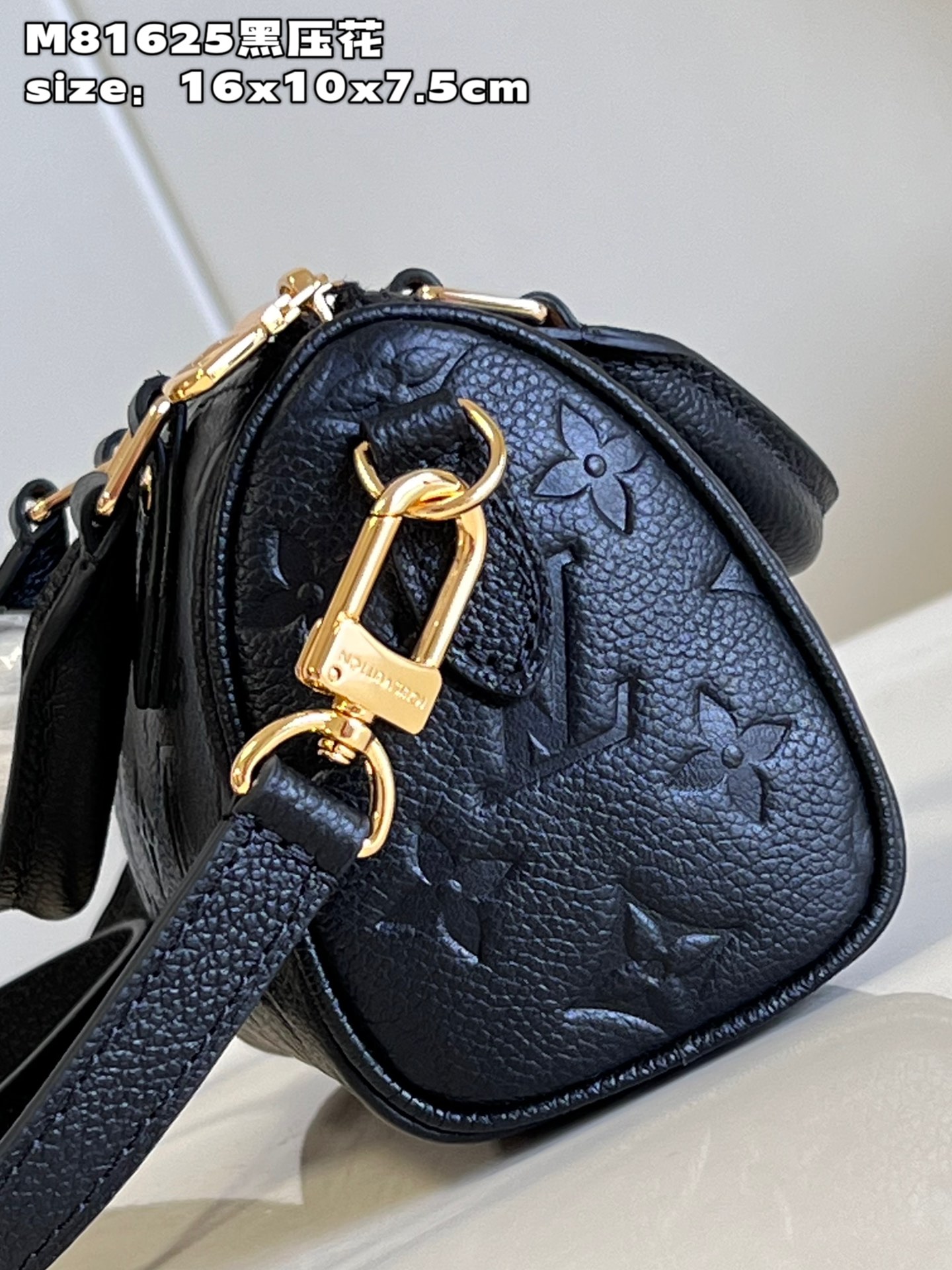 Bagsaaa L0vis Vvtt0n Nano Speedy Black - 16x10x7.5cm