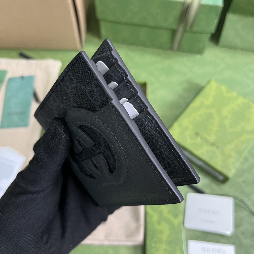 Bagsaaa Gvc*1 Incrocio GG Wallet Grey - 11x9cm