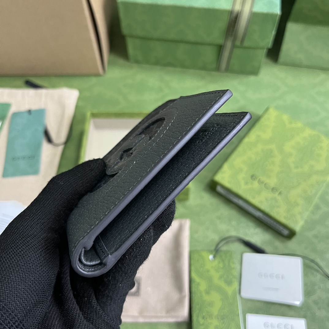 Bagsaaa Gvc*1 Incrocio GG Wallet Grey - 11x9cm