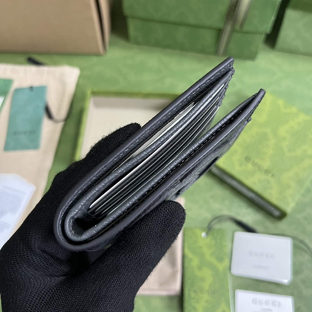 Bagsaaa Gvc*1 Incrocio GG Wallet Grey - 11x9cm
