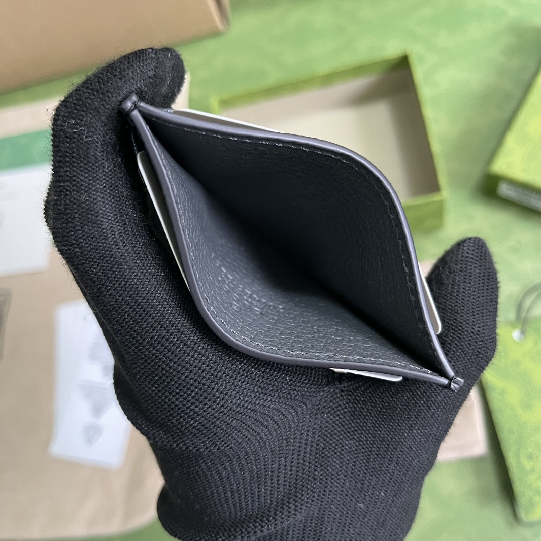 Bagsaaa Gvc*1 Incrocio GG Card Holder Grey - 11x9cm