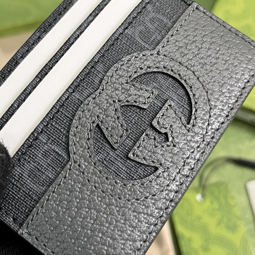 Bagsaaa Gvc*1 Incrocio GG Card Holder Grey - 11x9cm