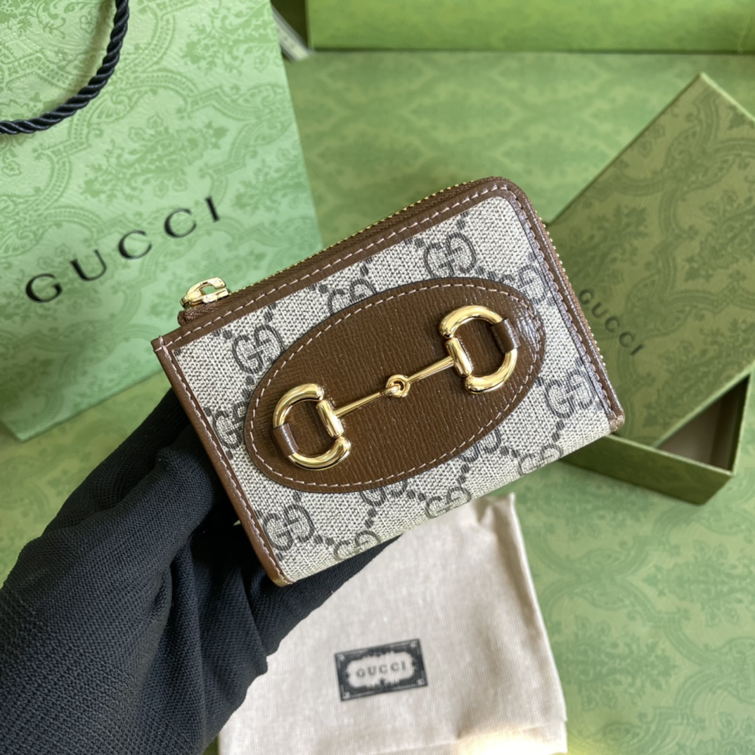 Bagsaaa Gvc*1 Horsebit coin purse - 11*9*2.5cm