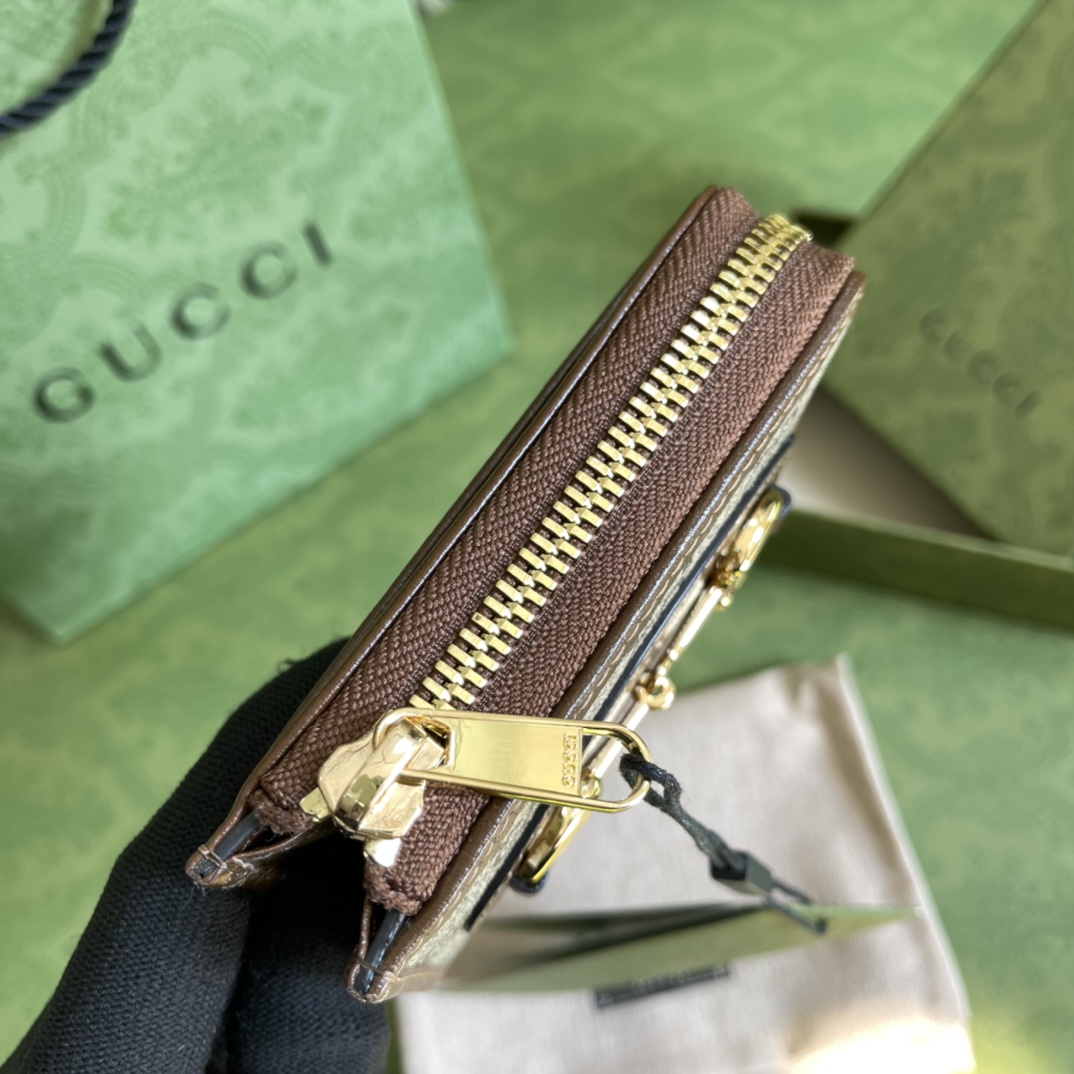 Bagsaaa Gvc*1 Horsebit coin purse - 11*9*2.5cm