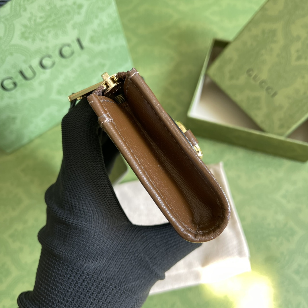 Bagsaaa Gvc*1 Horsebit coin purse - 11*9*2.5cm