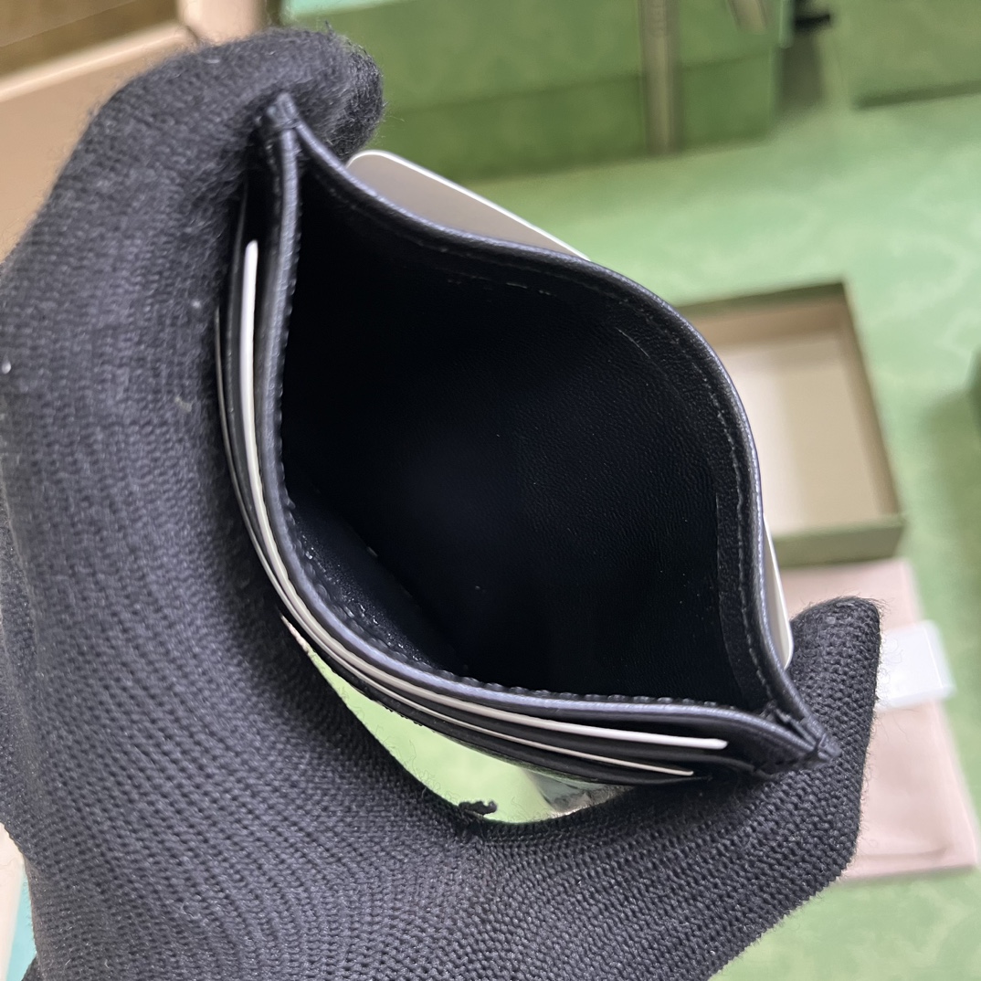 Bagsaaa Gvc*1 Marmont All Black Card Holder - 11x9cm