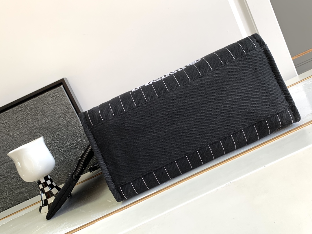 Bagsaaa Ch**el Large Shopping Bag A66941 Black - 30×50×22 cm