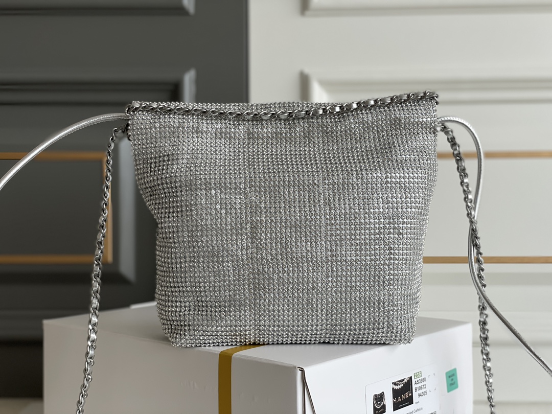 Bagsaaa Ch**el 22 Tote Mini Silver - 19-20-6cm