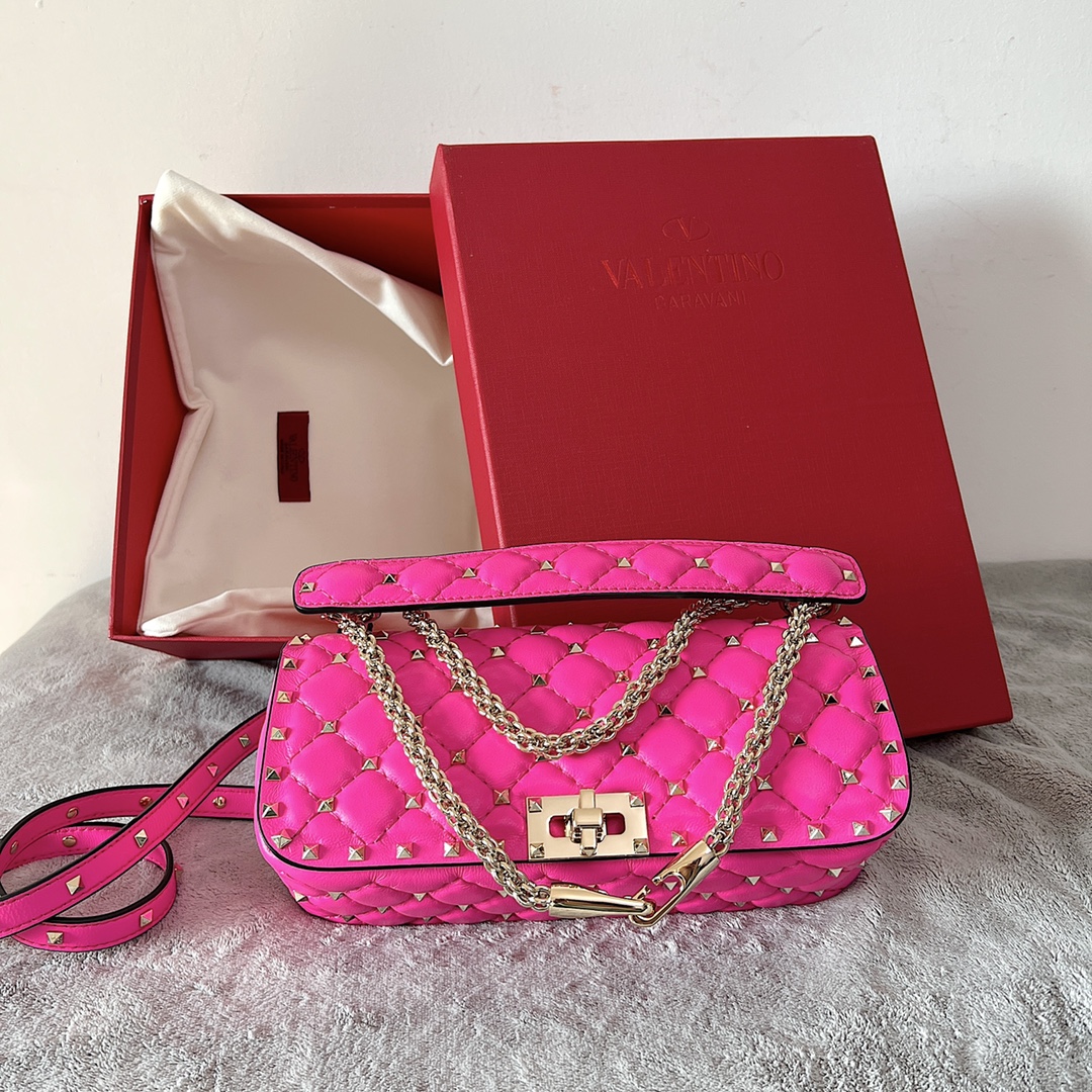 Bagsaaa Va1e*ntin0 Roclstud Spike Bag - 24x11x7cm
