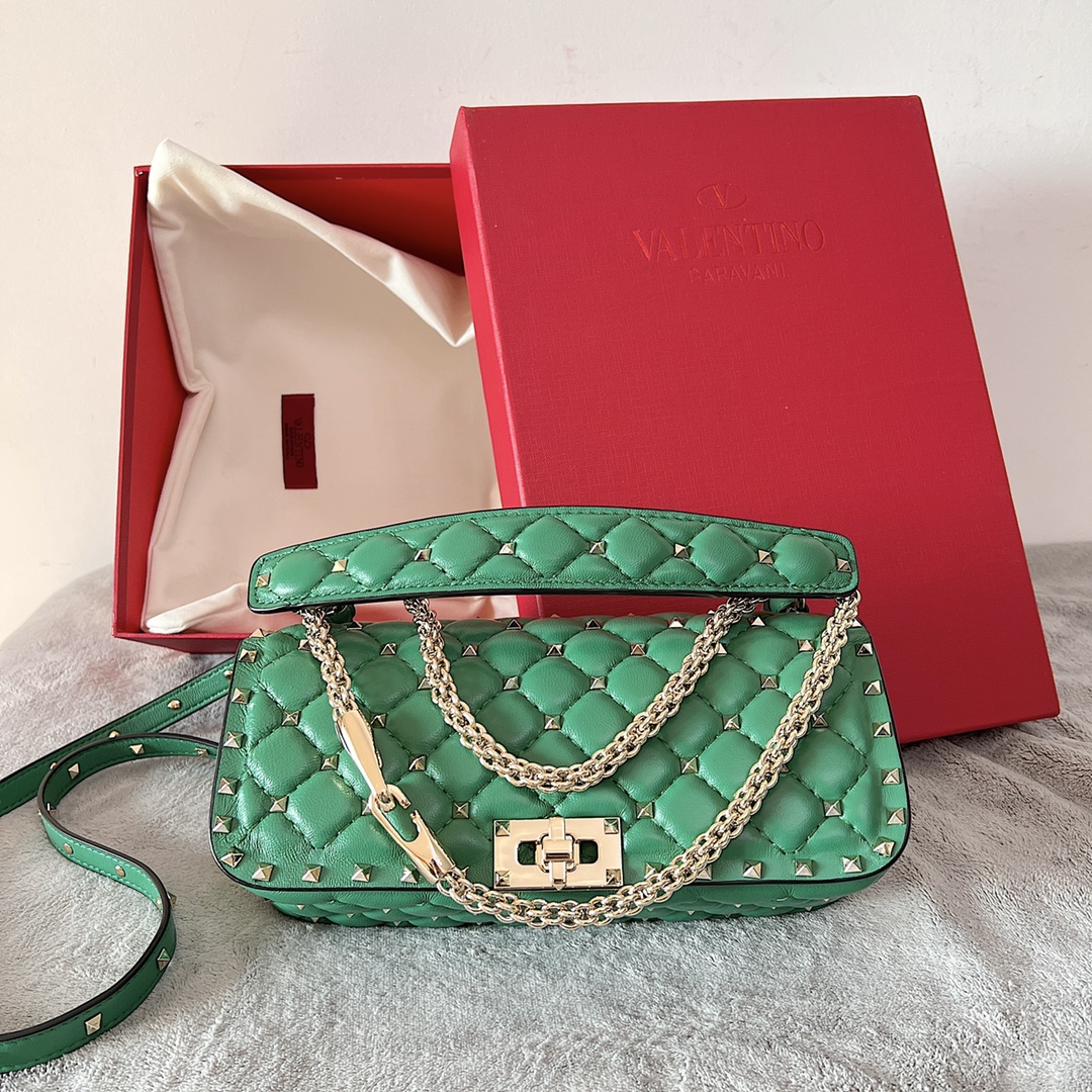 Bagsaaa Va1e*ntin0 Roclstud Spike Bag - 24x11x7cm