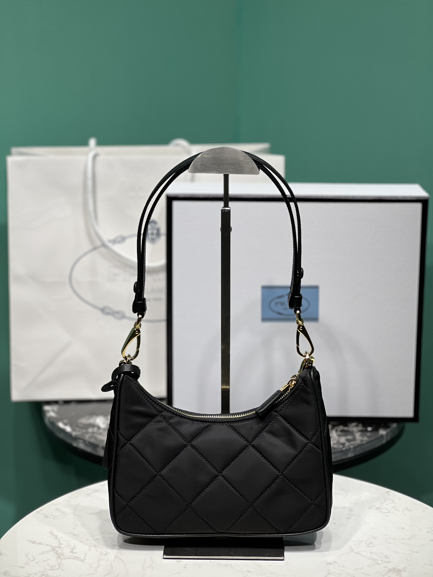 Bagsaaa Pra*a Re-Nylon mini-bag - 22x18x6cm