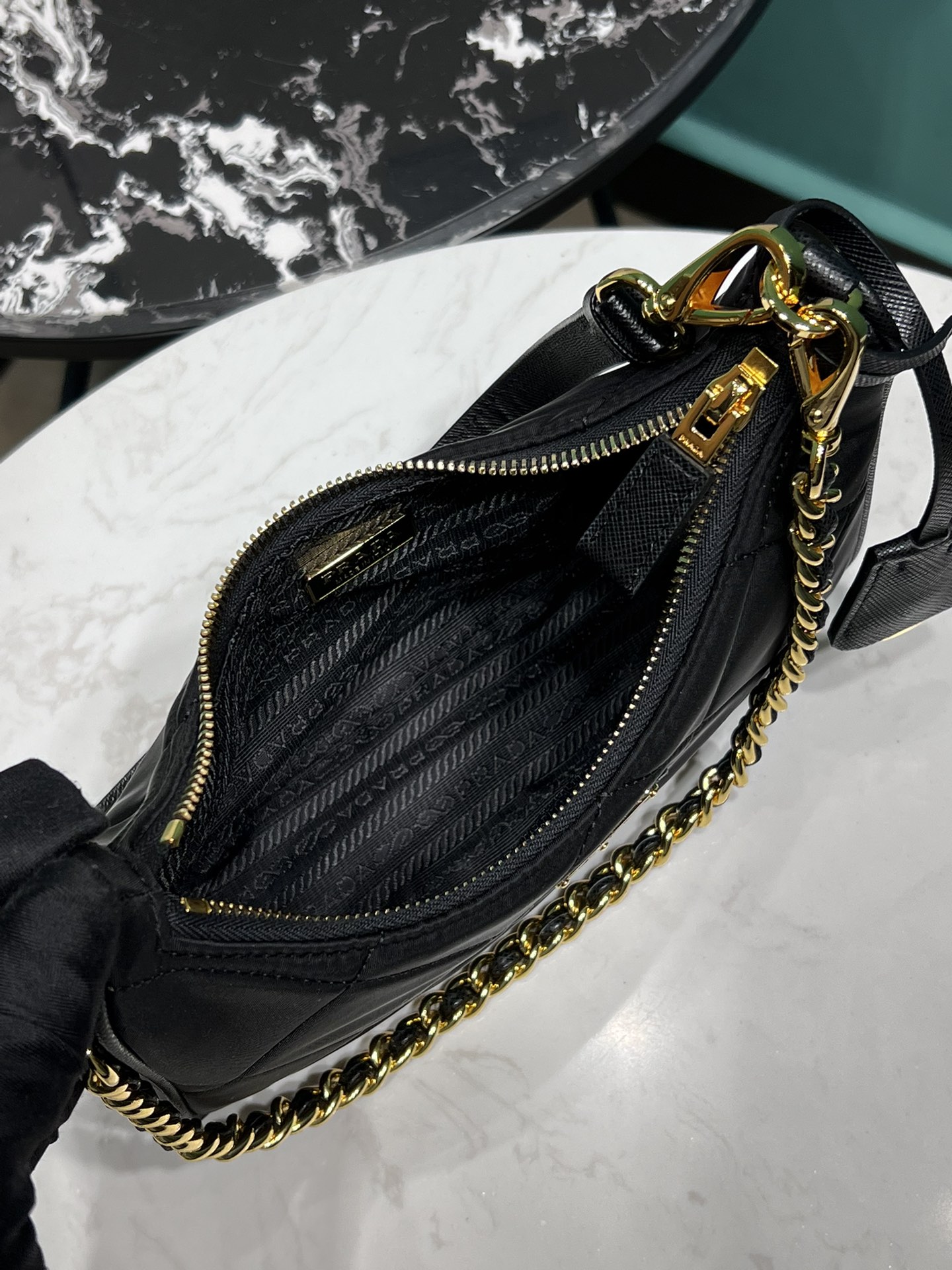Bagsaaa Pra*a Re-Nylon mini-bag - 22x18x6cm