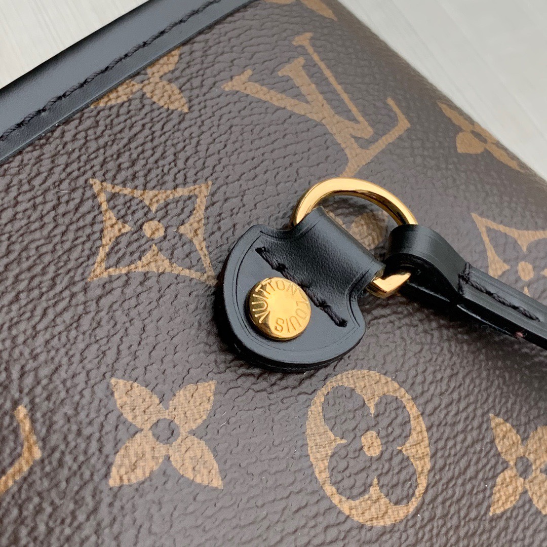 Bagsaaa L0vis Vvtt0n Neverfull MM Monogram Black Trim - 31 x 28 x 14 cm