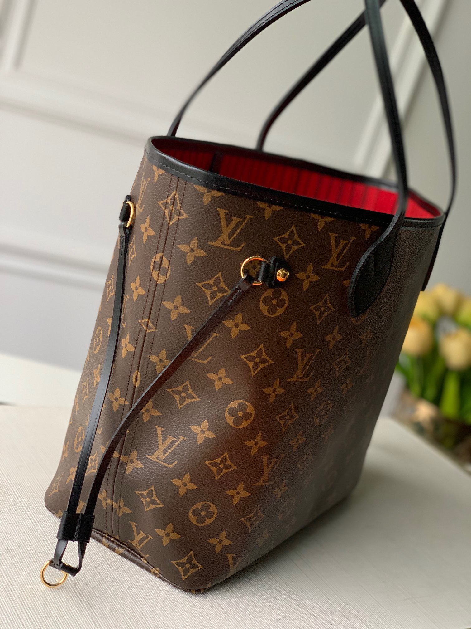 Bagsaaa L0vis Vvtt0n Neverfull MM Monogram Black Trim - 31 x 28 x 14 cm