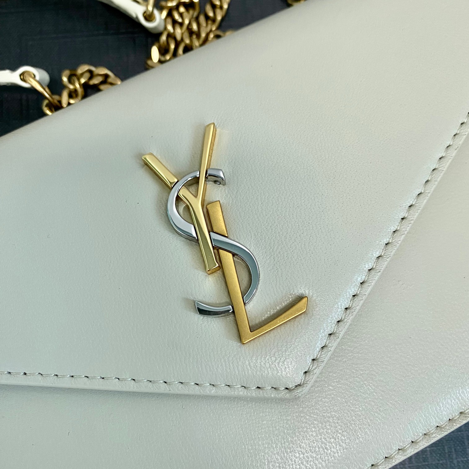 Bagsaaa Y51 Cassandra Shoulder White Bag - 19x12.5x3.5cm