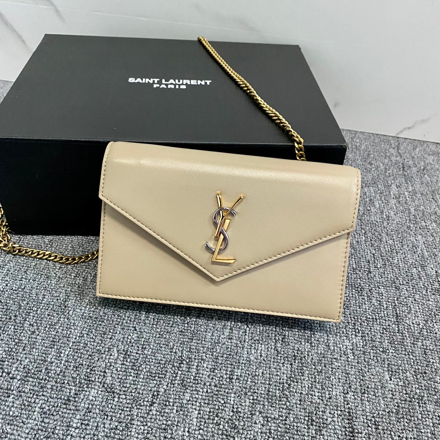 Bagsaaa Y51 Cassandra Shoulder Cream Bag - 19x12.5x3.5cm 