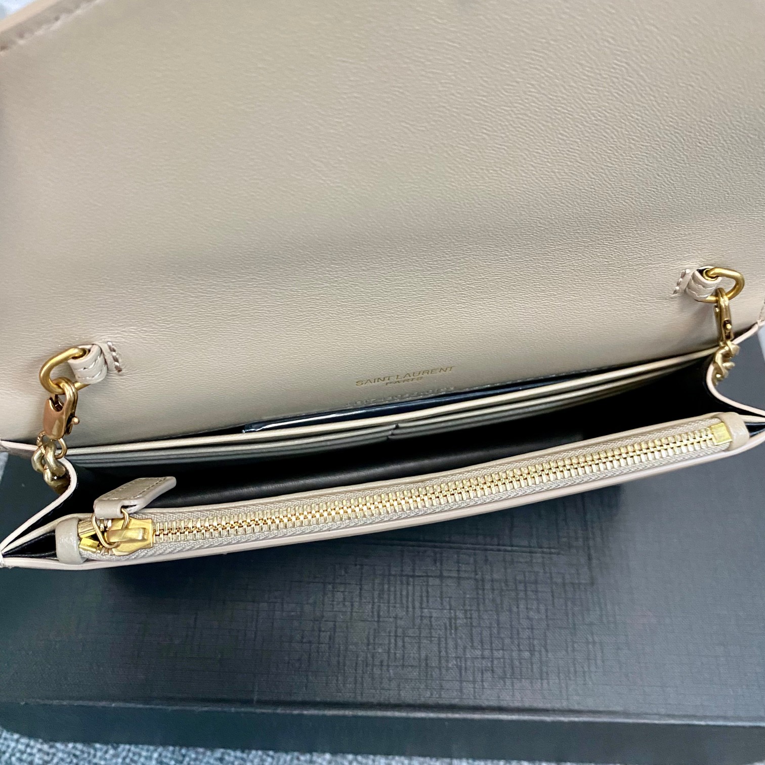 Bagsaaa Y51 Cassandra Shoulder Cream Bag - 19x12.5x3.5cm