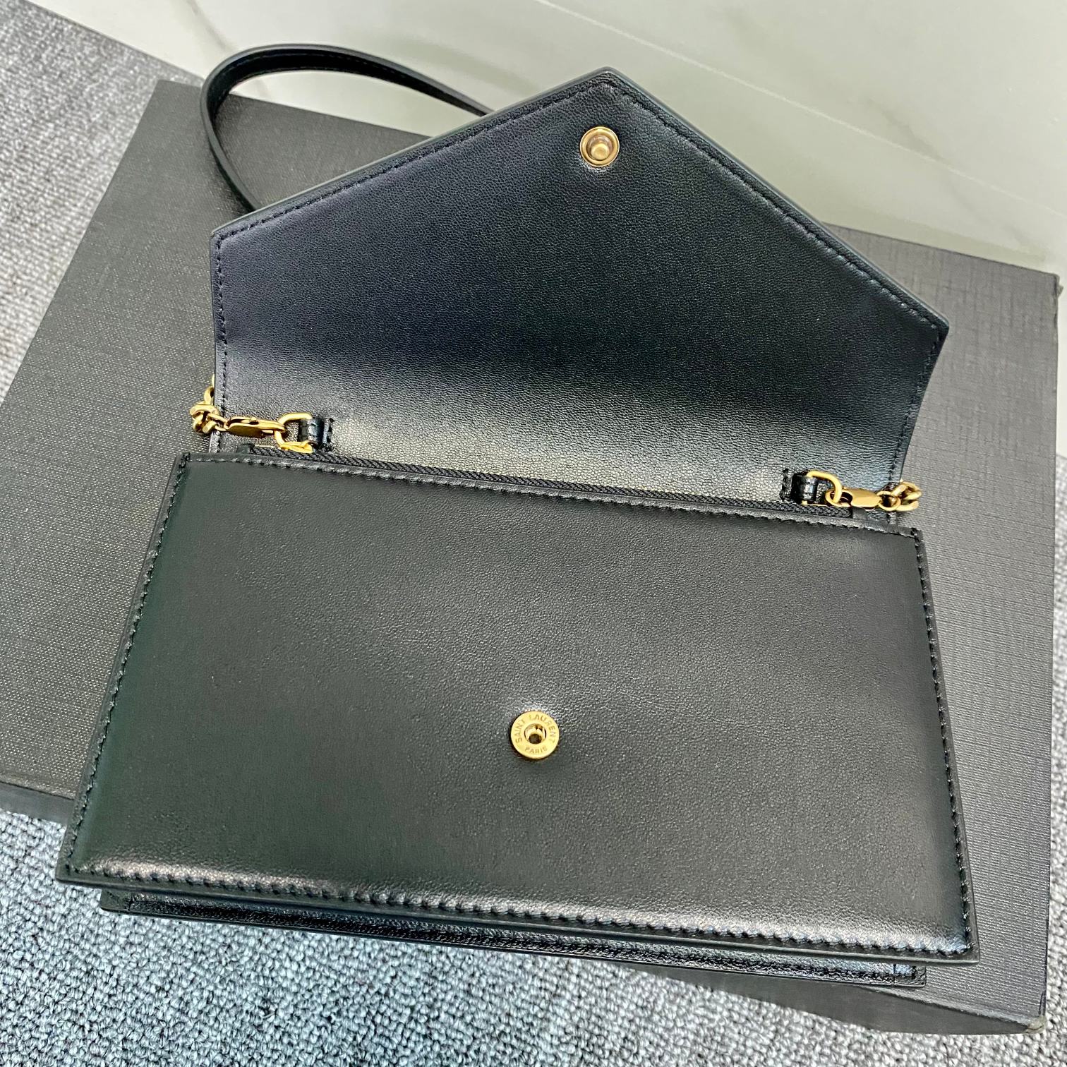Bagsaaa Y51 Cassandra Shoulder Black Bag - 19x12.5x3.5cm