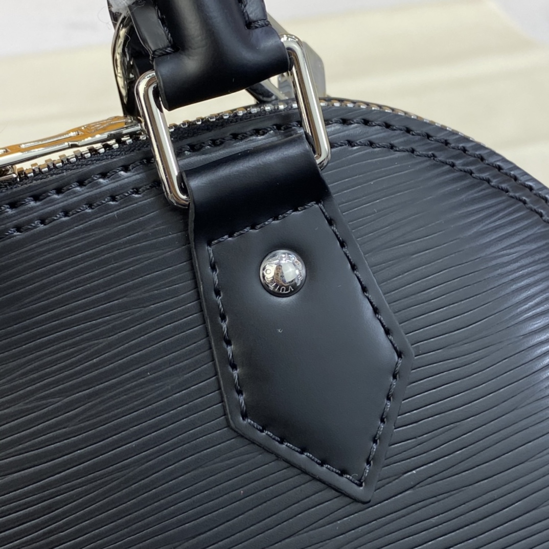 Bagsaaa L0vis Vvtt0n Alma BB Epi Leather Black Bag - 23.5 x 17.5 x 11.5cm