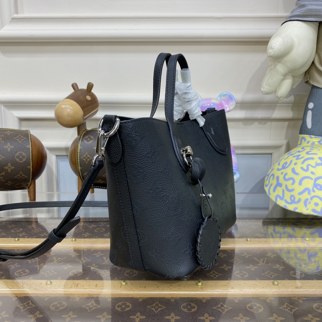 Bagsaaa L0vis Vvtt0n Blossom PM Tote Black Bag - 20 x 20 x 12.5 cm