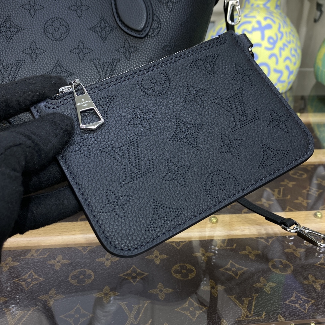Bagsaaa L0vis Vvtt0n Blossom PM Tote Black Bag - 20 x 20 x 12.5 cm