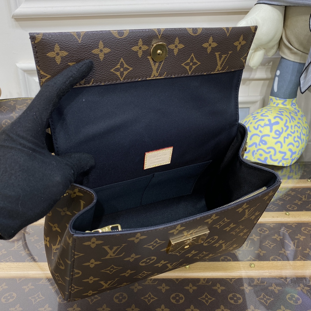 Bagsaaa L0vis Vvtt0n Cluny Mini Monogram Black Strap - 20 x 16 x 7.5 cm