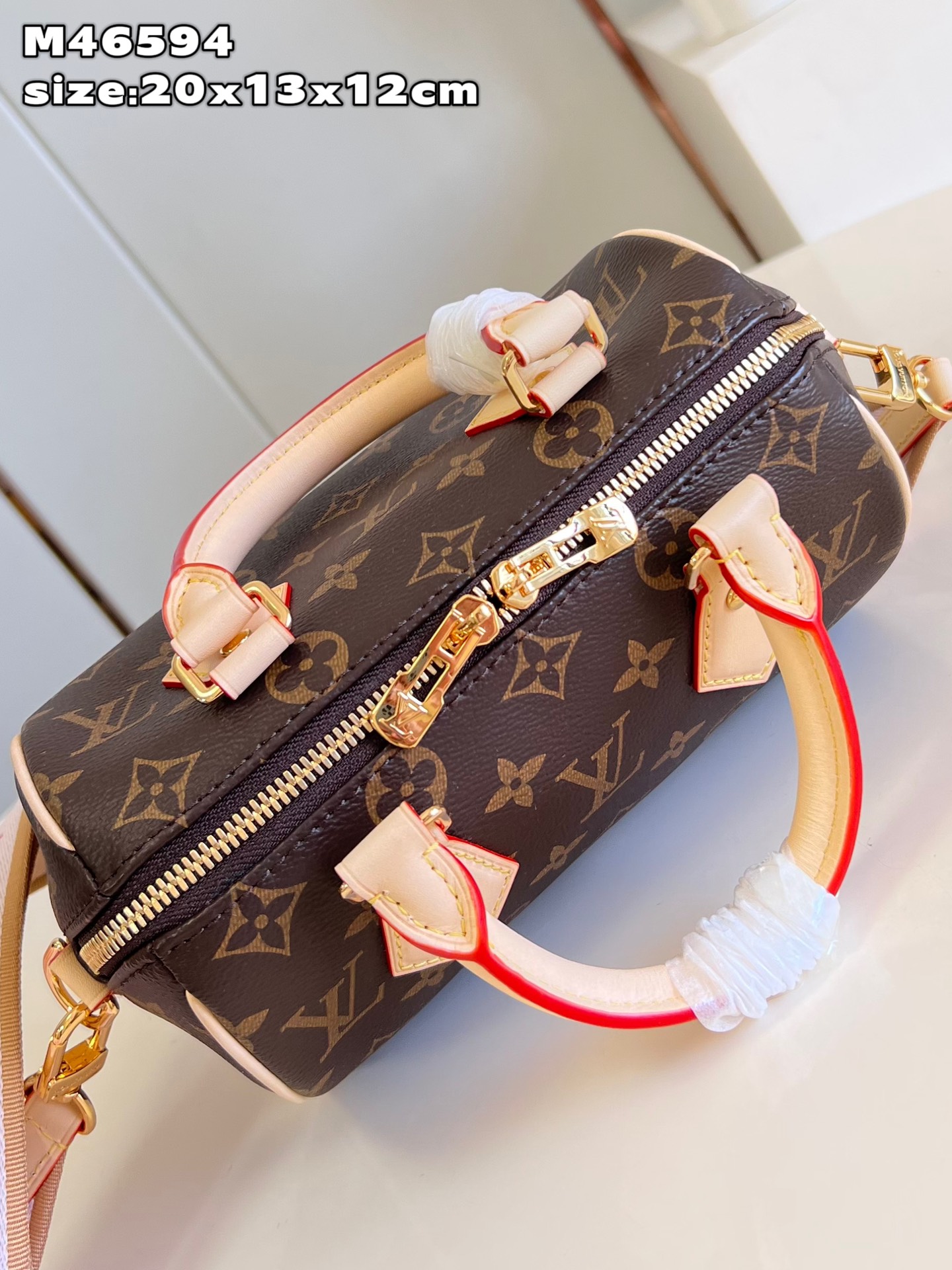 Bagsaaa L0vis Vvtt0n Speedy Bandoulière 20 Monogram Pink Strap - 20.5 x 13.5 x 12.0 cm