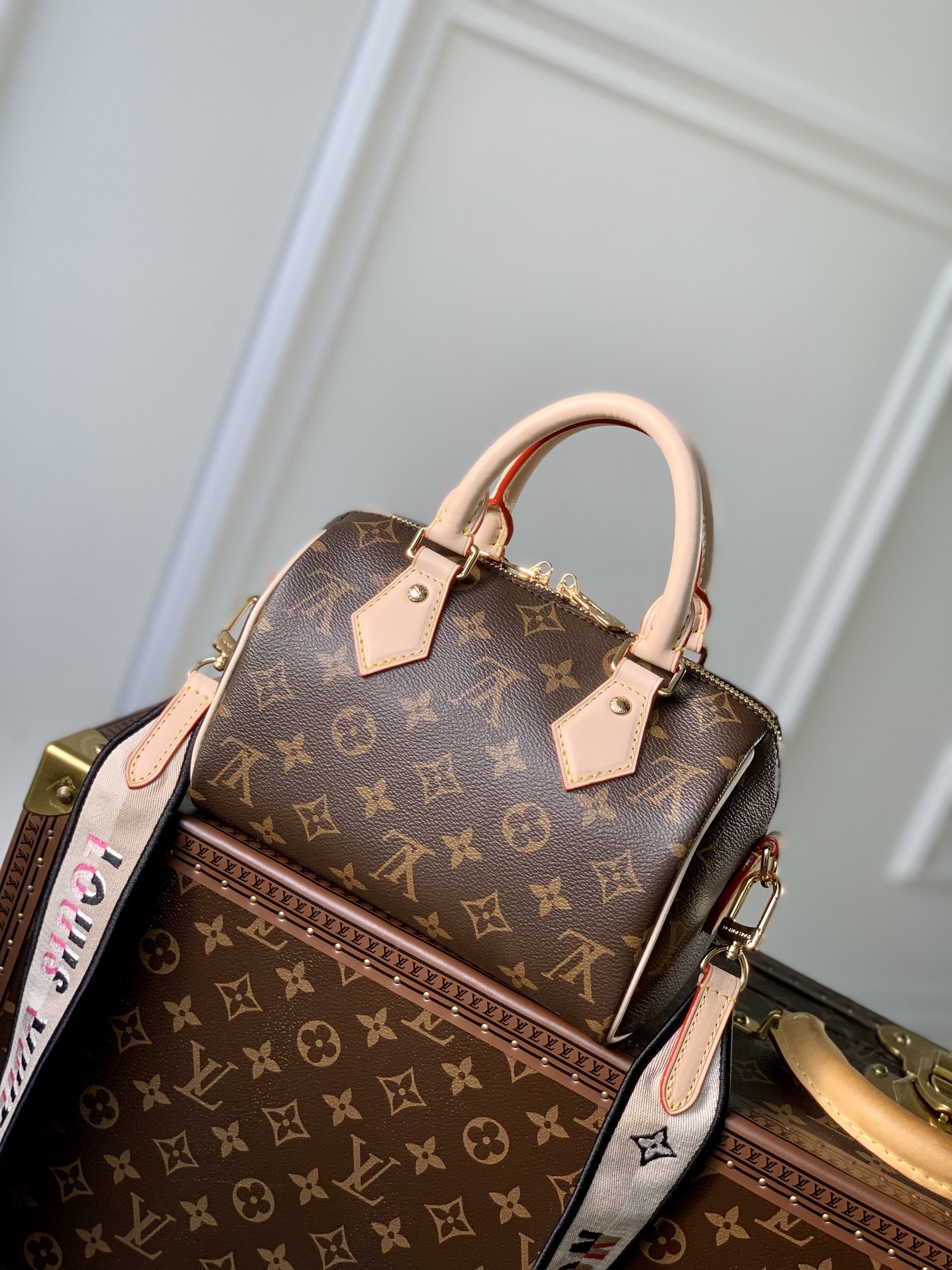Bagsaaa L0vis Vvtt0n Speedy Bandoulière 20 Monogram M46234 Black Strap - 20.5 x 13.5 x 12.0 cm