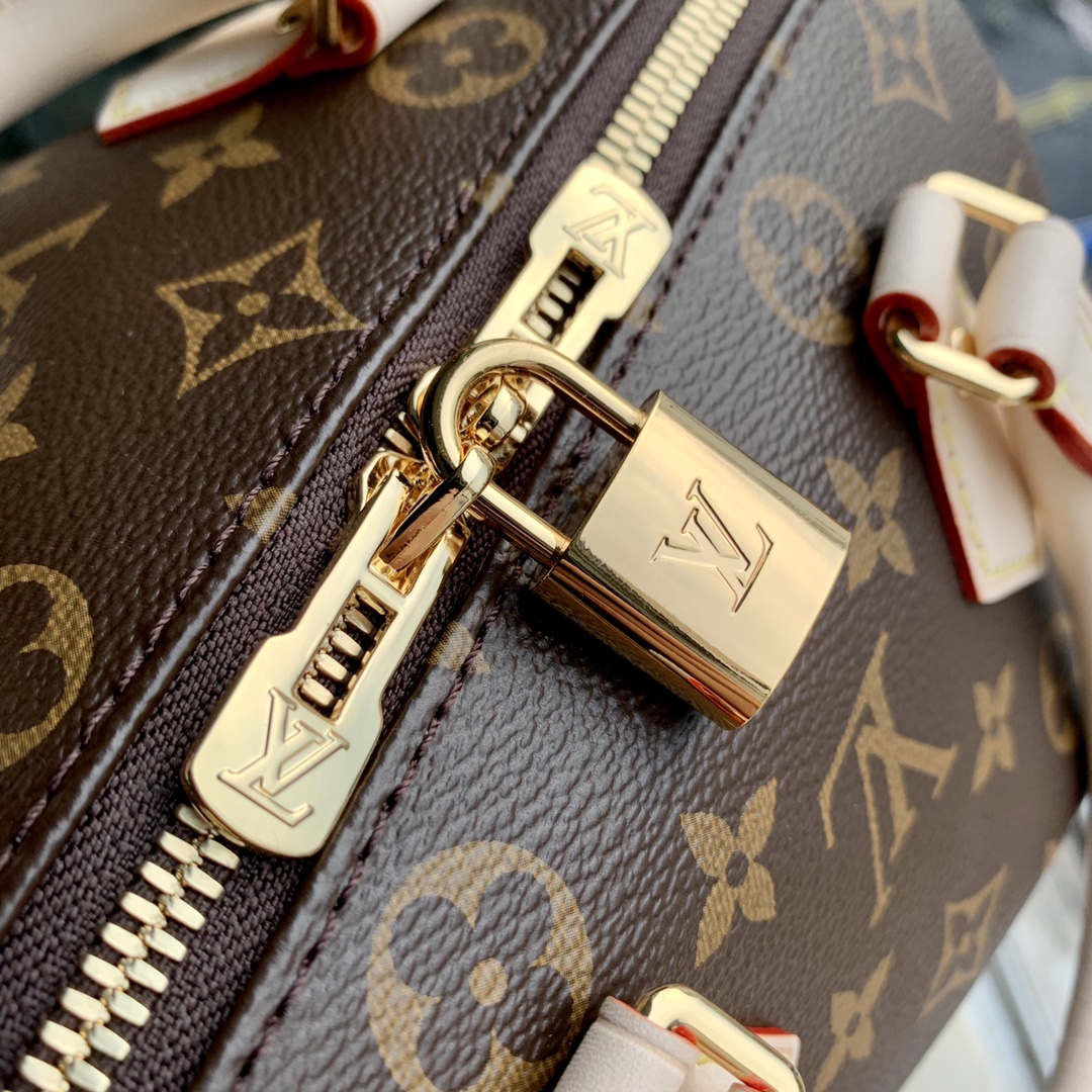 Bagsaaa L0vis Vvtt0n Speedy Bandoulière 20 Monogram M46222 Beige Strap - 20.5 x 13.5 x 12.0 cm