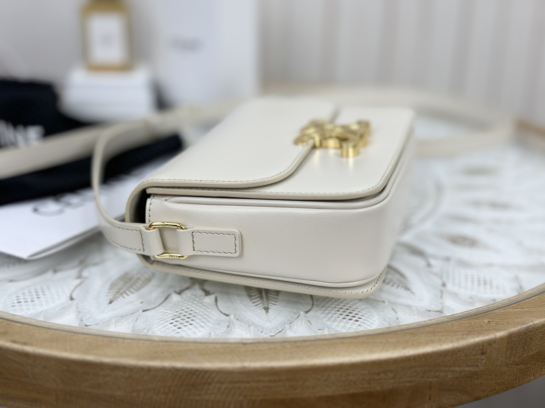 Bagsaaa Ce1i*e Box White Leather - 18.5x14x6cm