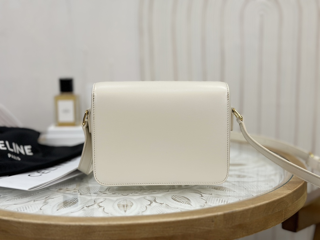Bagsaaa Ce1i*e Box White Leather - 18.5x14x6cm