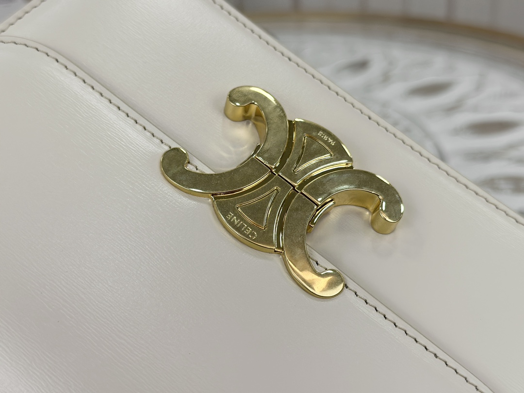 Bagsaaa Ce1i*e Box White Leather - 18.5x14x6cm