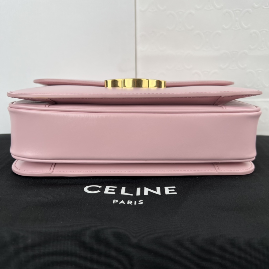 Bagsaaa Ce1i*e Classique Triomphe In shiny Calfskin Leather Pink - 22.5 X 16.5 X 7.5 cm