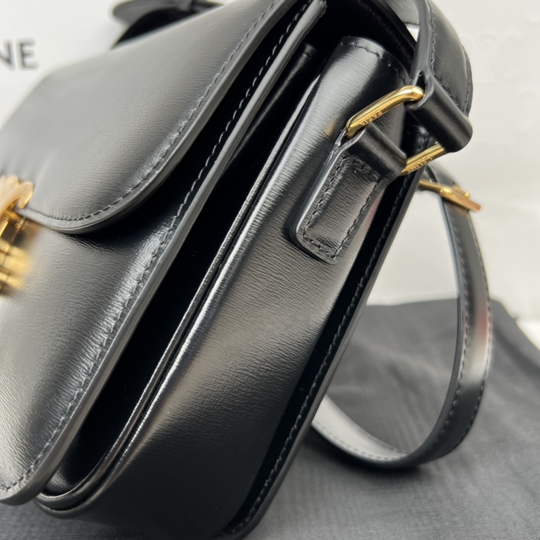 Bagsaaa Ce1i*e Classique Triomphe In shiny Calfskin Leather - 22.5 X 16.5 X 7.5 cm