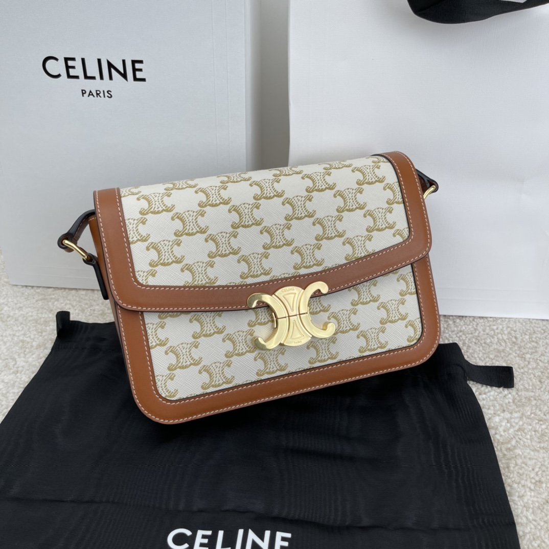 Bagsaaa Ce1i*e Classique TriompheWhite - 22.5 X 16.5 X 7.5 cm