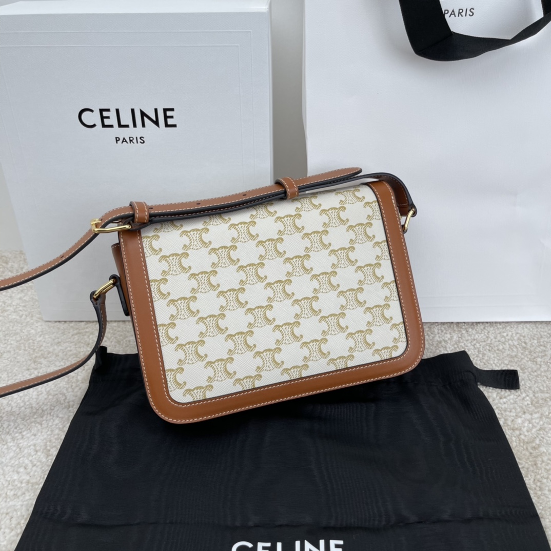 Bagsaaa Ce1i*e Classique TriompheWhite - 22.5 X 16.5 X 7.5 cm