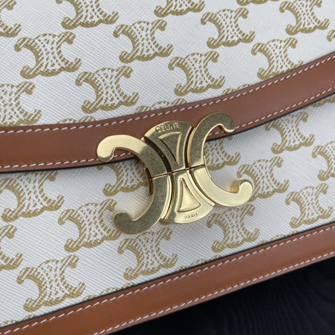 Bagsaaa Ce1i*e Classique TriompheWhite - 22.5 X 16.5 X 7.5 cm