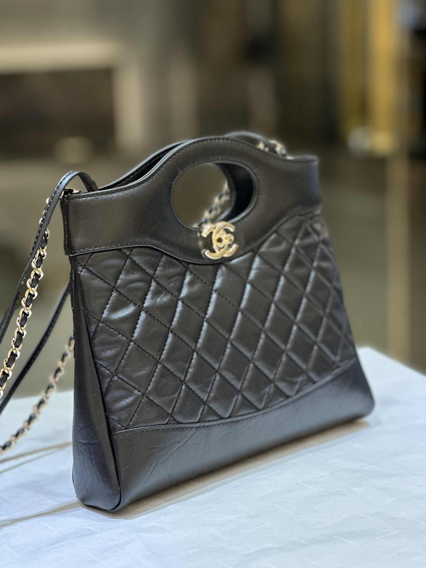 Bagsaaa Ch**el 31 Shopping Black - 22*23*5.5cm