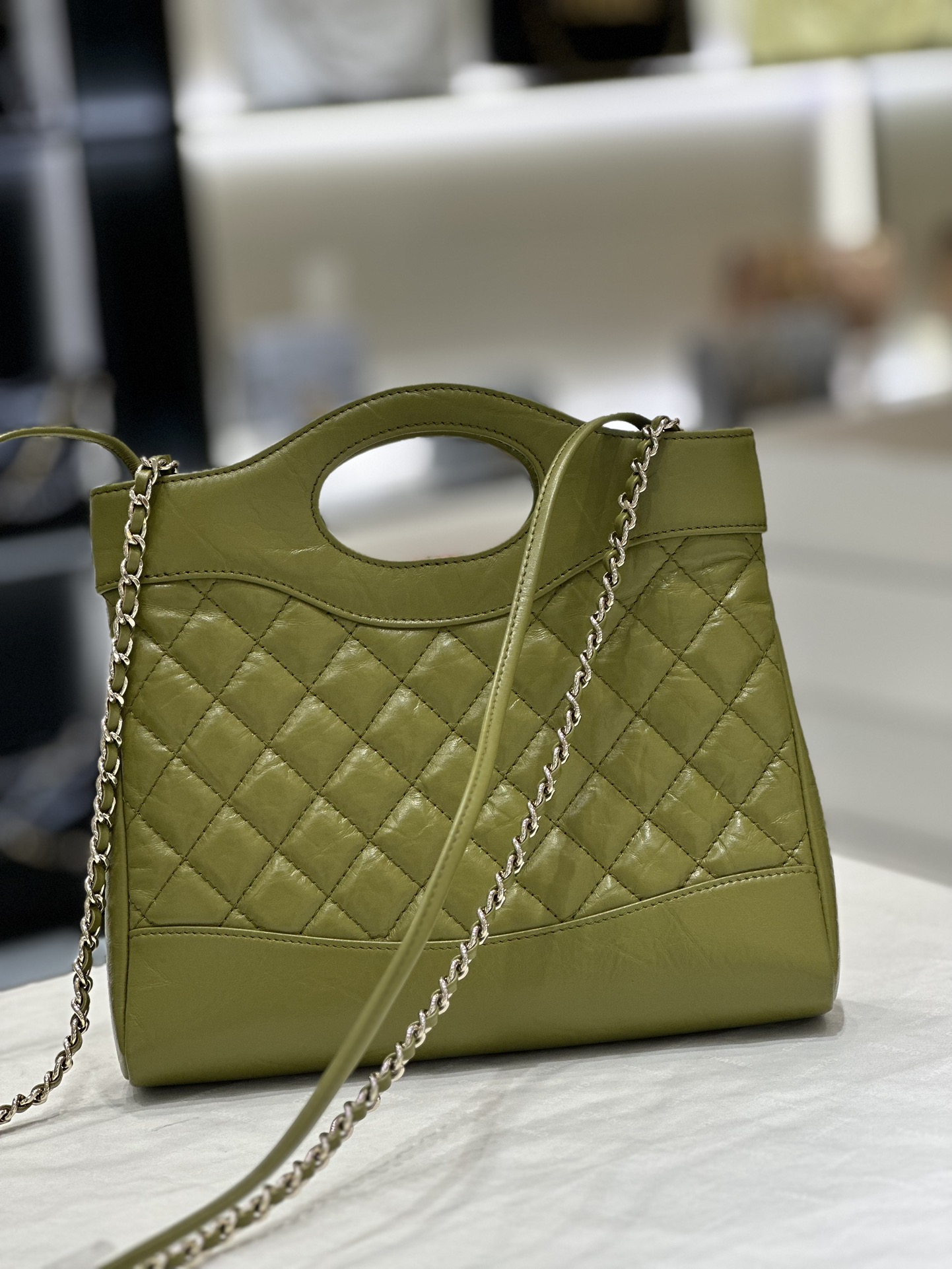 Bagsaaa Ch**el 31 Shopping Green - 22*23*5.5cm