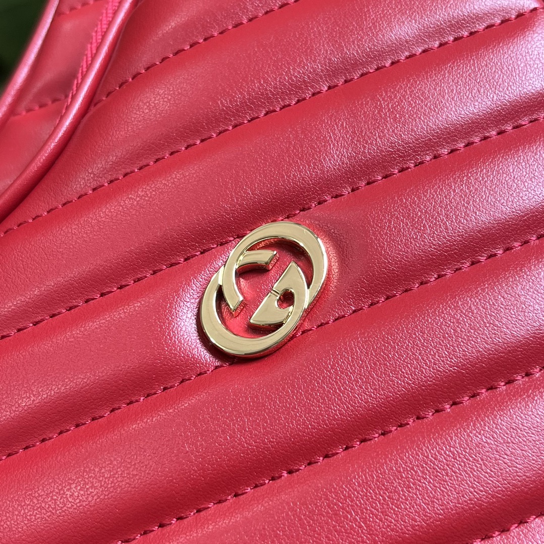 Bagsaaa Gvc*1 Interlocking G mini red heart bag - 20x17.5x6.5cm