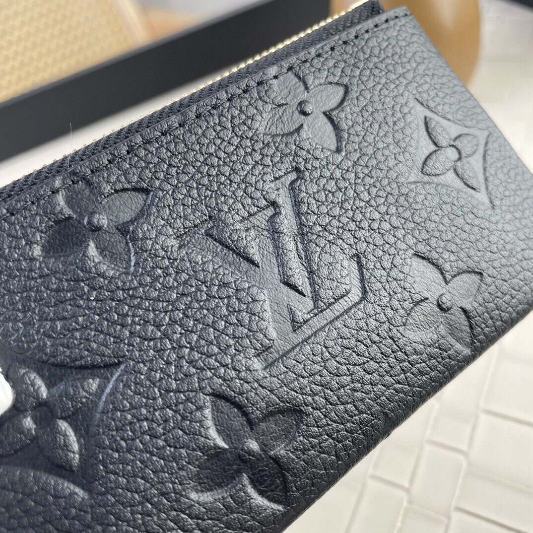 Bagsaaa L0vis Vvtt0n Key Pouch Black Monogram - 12 x 7 x 1.5 cm