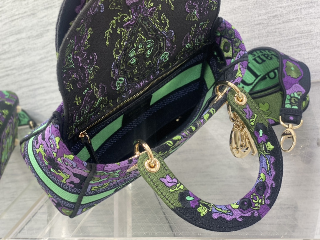 Bagsaaa D10r Lady Multicolor D10r Indian Purple Embroidery 24cm